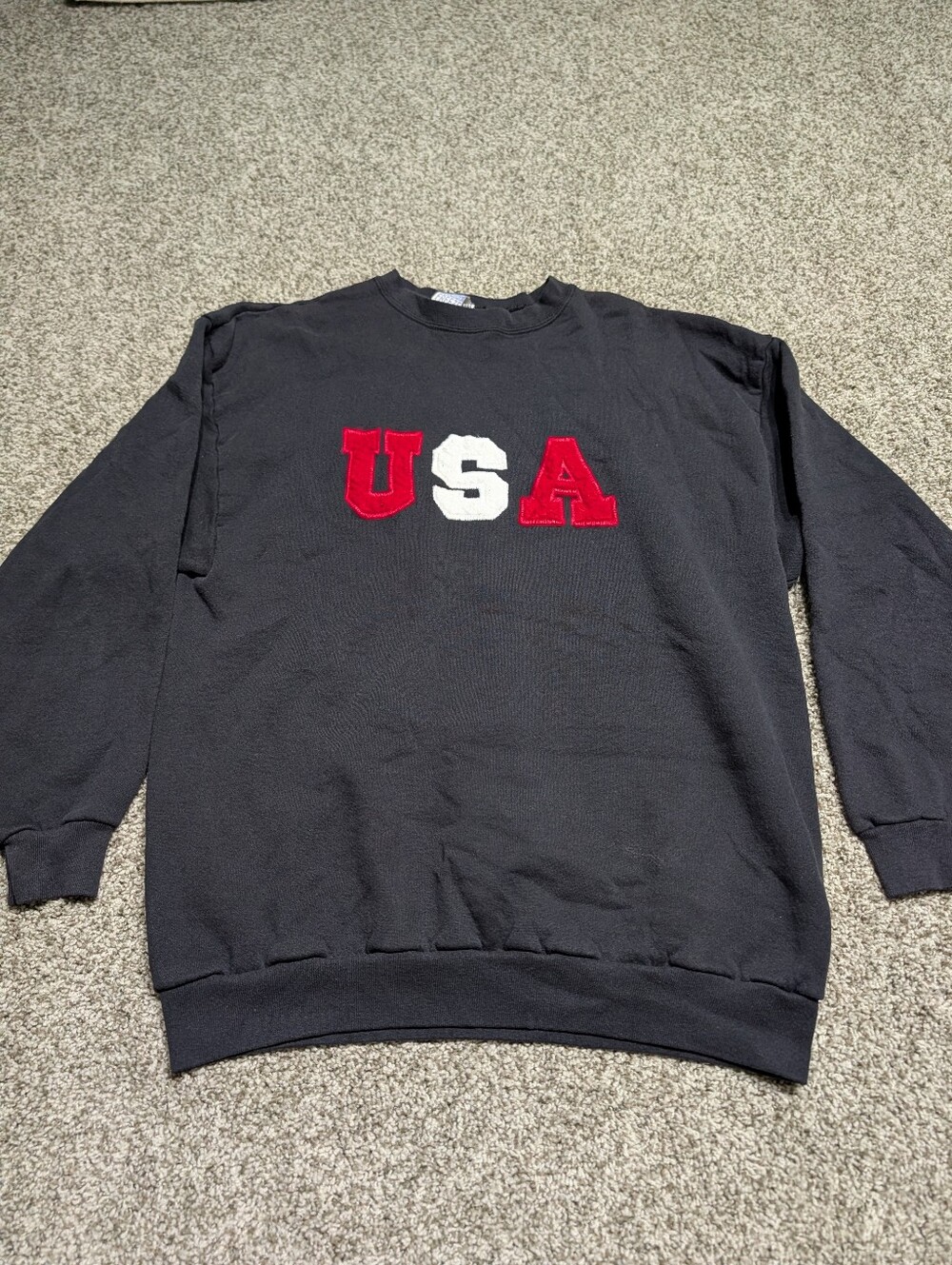 Vintage USA Crew Neck Sweater Made In USA Size XL